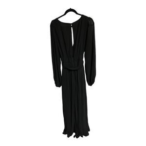 Rosevelvet women's Black pleaded long sleeve jumpsuit size 1x
